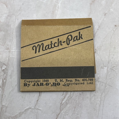 Vintage Jar-o'-do Gambling Pull Tab Match-Pak 1949 SB3