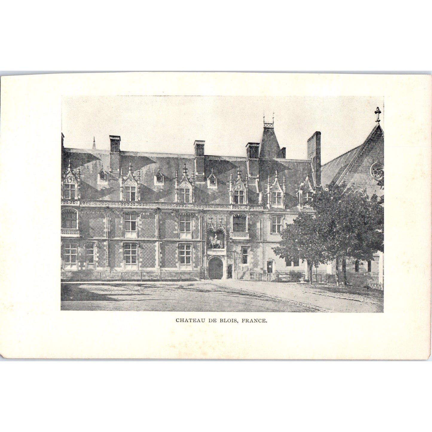 Château De Blois France 1901 Original Print AD8-H6