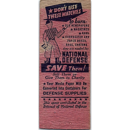 H.P. Allison The B.F. Nelson Mfg Co Minneapolis Vintage Matchbook Cover SF3-Y7
