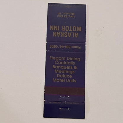 Alaskan Motor In Mauston WI Vintage Matchbook Cover TB6-MB2-2