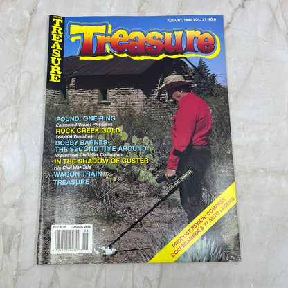 1990 Aug - Treasure Magazine - Treasure Hunting Prospecting Metal Detector M16