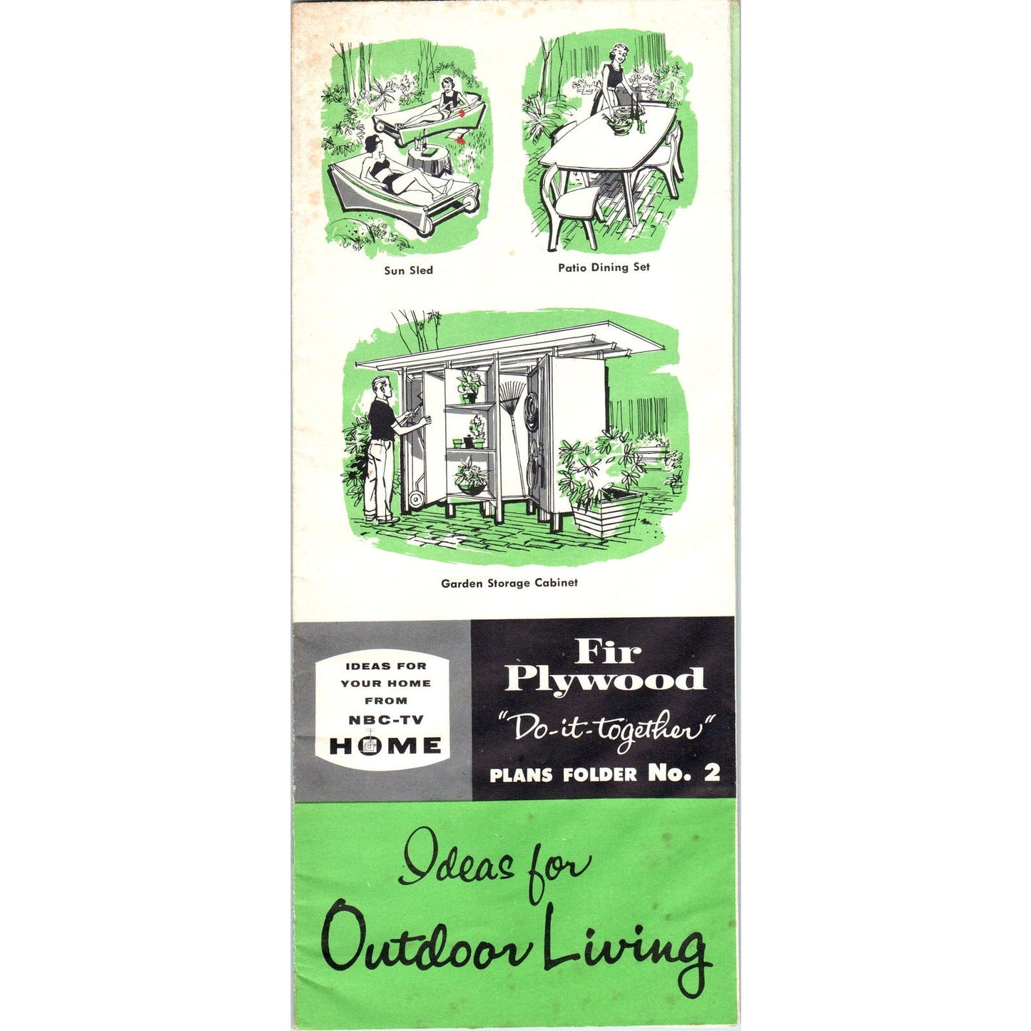 1956 Douglas Fir Plywood Do-It-Together Plans #2 Ideas For Outdoor Living D10
