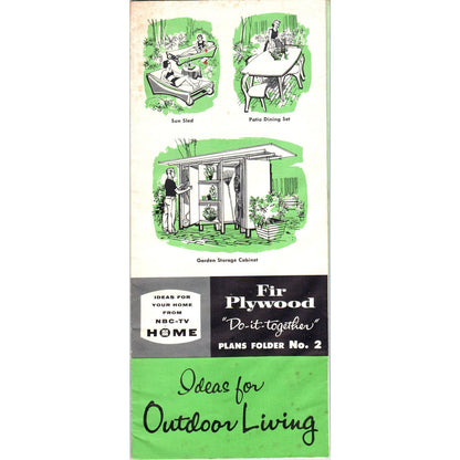 1956 Douglas Fir Plywood Do-It-Together Plans #2 Ideas For Outdoor Living D10