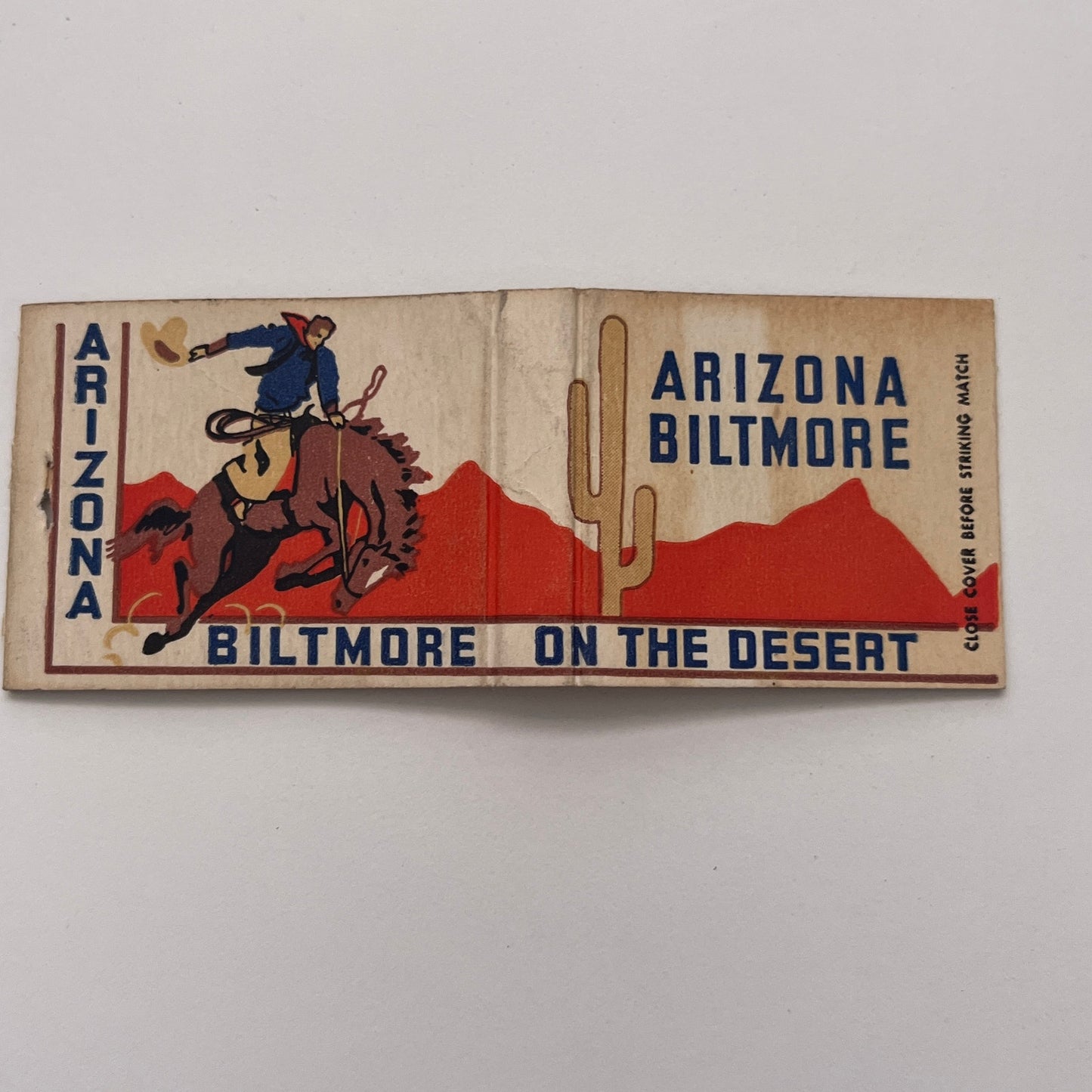 1956 Arizona Biltmore Hotel on the Desert Vintage Matchbook Cover TB8-MB-3