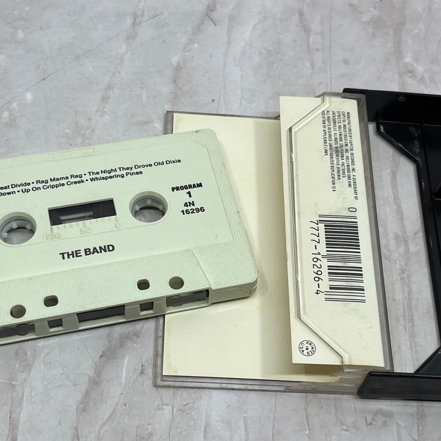 The Band - Self Titled Capitol Cassette Tape Ti5-CT2