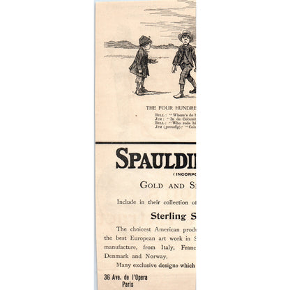 J.H. Johnson & Co Santa Claus Spoon Union Square NY 1892 Magazine Ad AB6-SL1