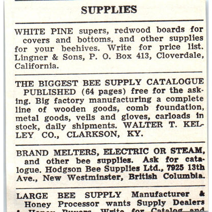 Norman Bee Co Italian Queens Ramer Alabama 1964 Magazine Ad AK5-S36