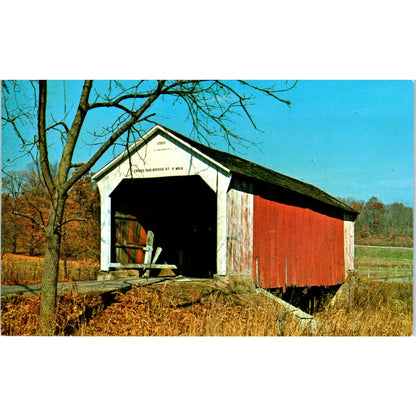 Phillips Bridge Parke County Indiana #22 Covered Bridge Postcard PB10