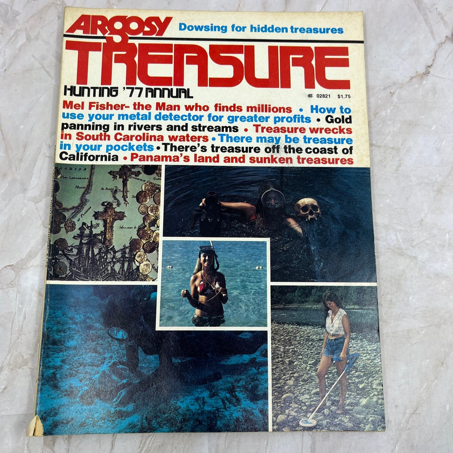 1977 Argosy Treasure Hunting Annual Magazine Gold Panning Metal Detectors M18