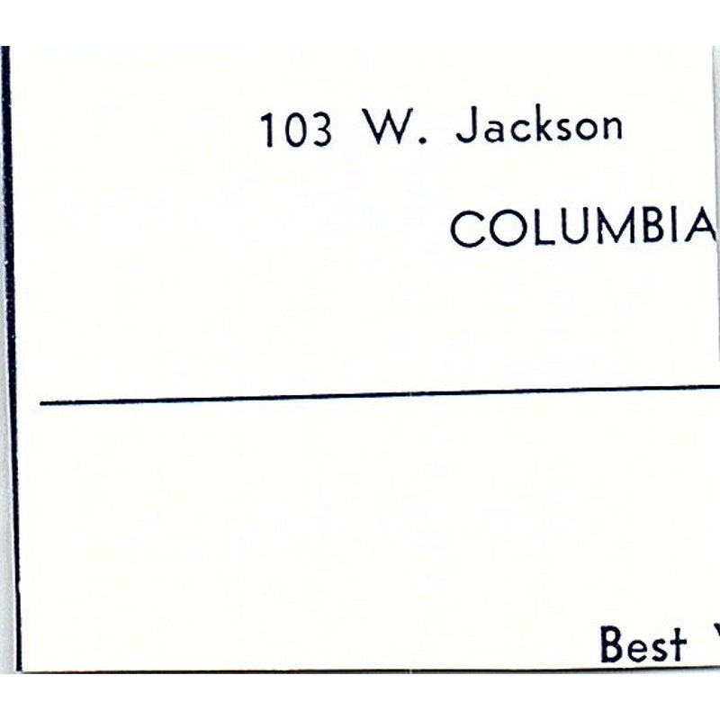 Dues Restaurant 213 W. Van Buren St. Columbia City Indiana 1964 Ad AG1-S17