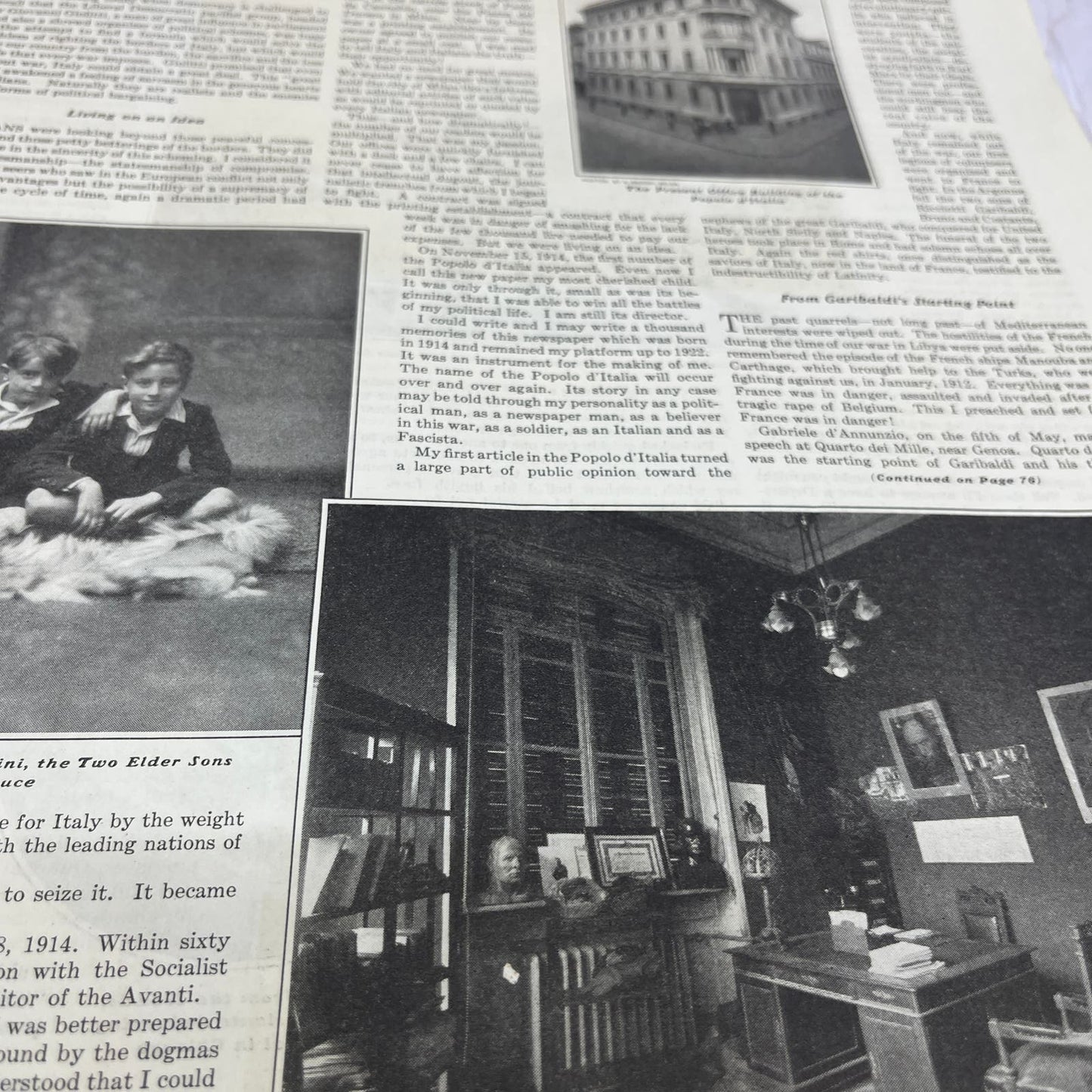 Benito Mussolini War and Its Effect Upon a Man Original Article FL6-8