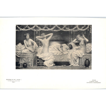 Summer Night - Moore c1905 Art Print D12