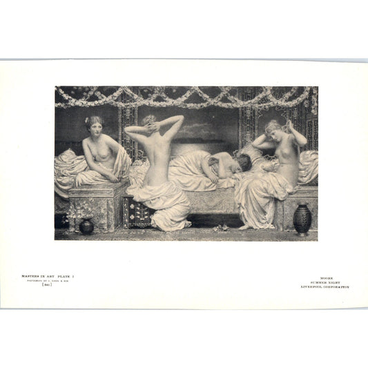 Summer Night - Moore c1905 Art Print D12
