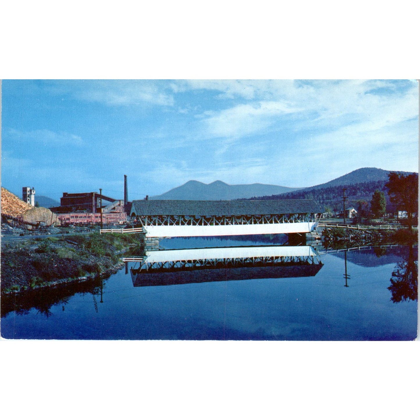Groveton Bridge New Hampshire Covered Bridge Postcard PC3