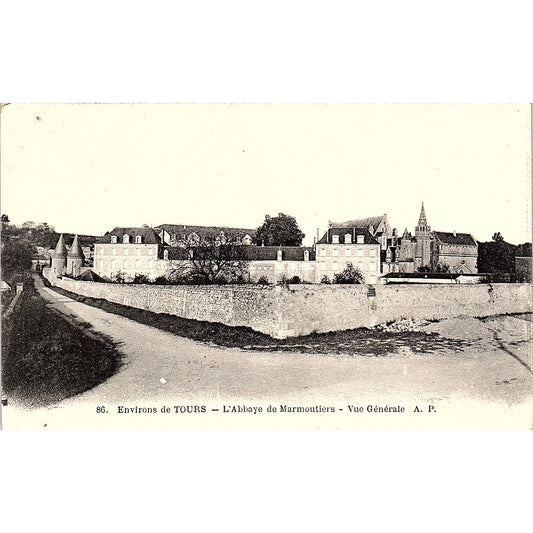 L'Abbaye De Marmoutiers Vue Generale French Antique Postcard PE10