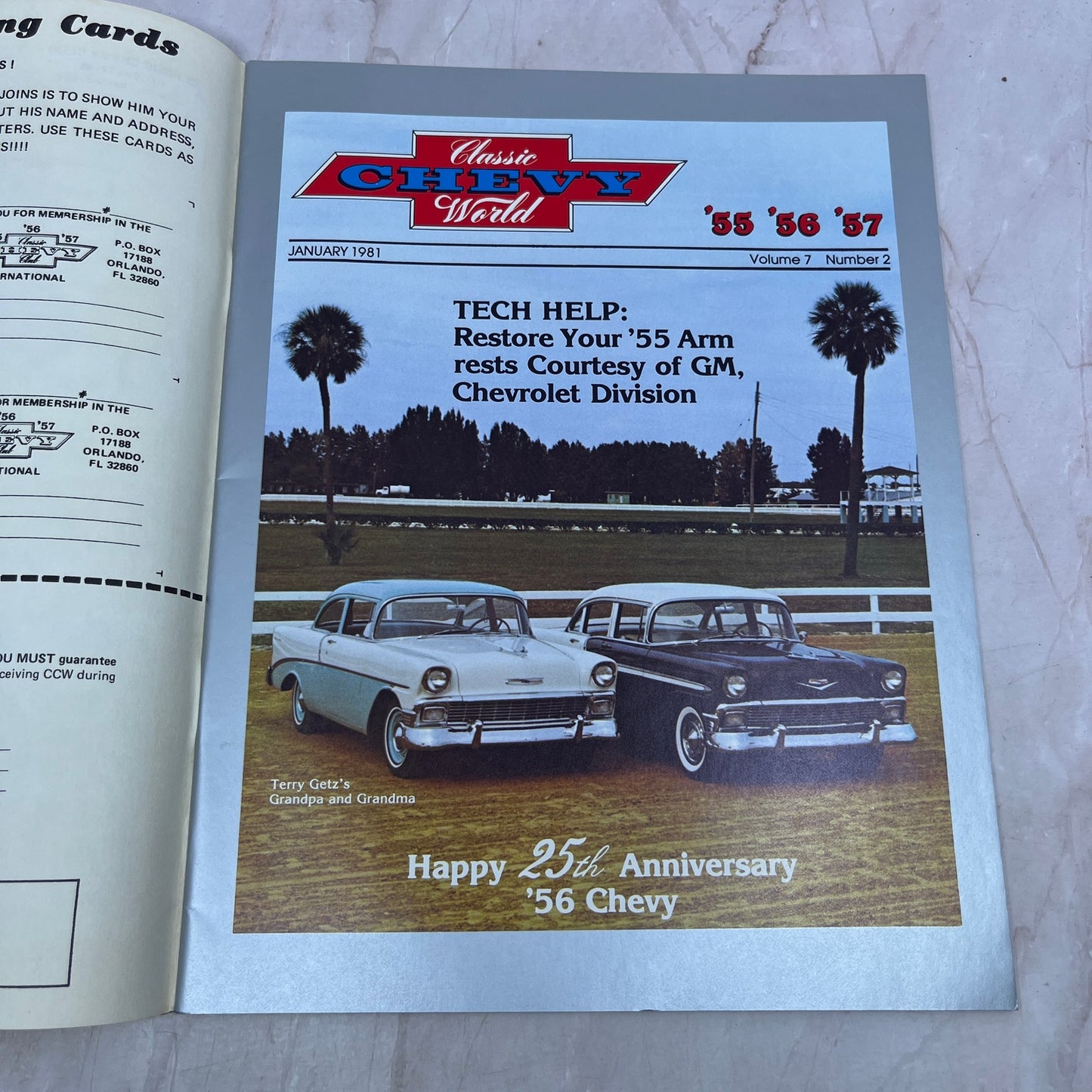 Restore Arm Rests - '55, '56, '57 Classic Chevy World Magazine - Jan1981 M31