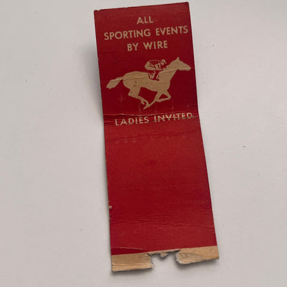 3943 Club Horse Racing Lincoln Ave Vintage Matchbook Cover MM2-7