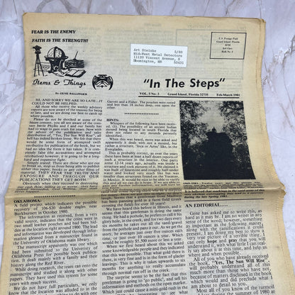 1980 March - In the Steps of the Treasure Hunter Newspaper - Grand Island FL M11