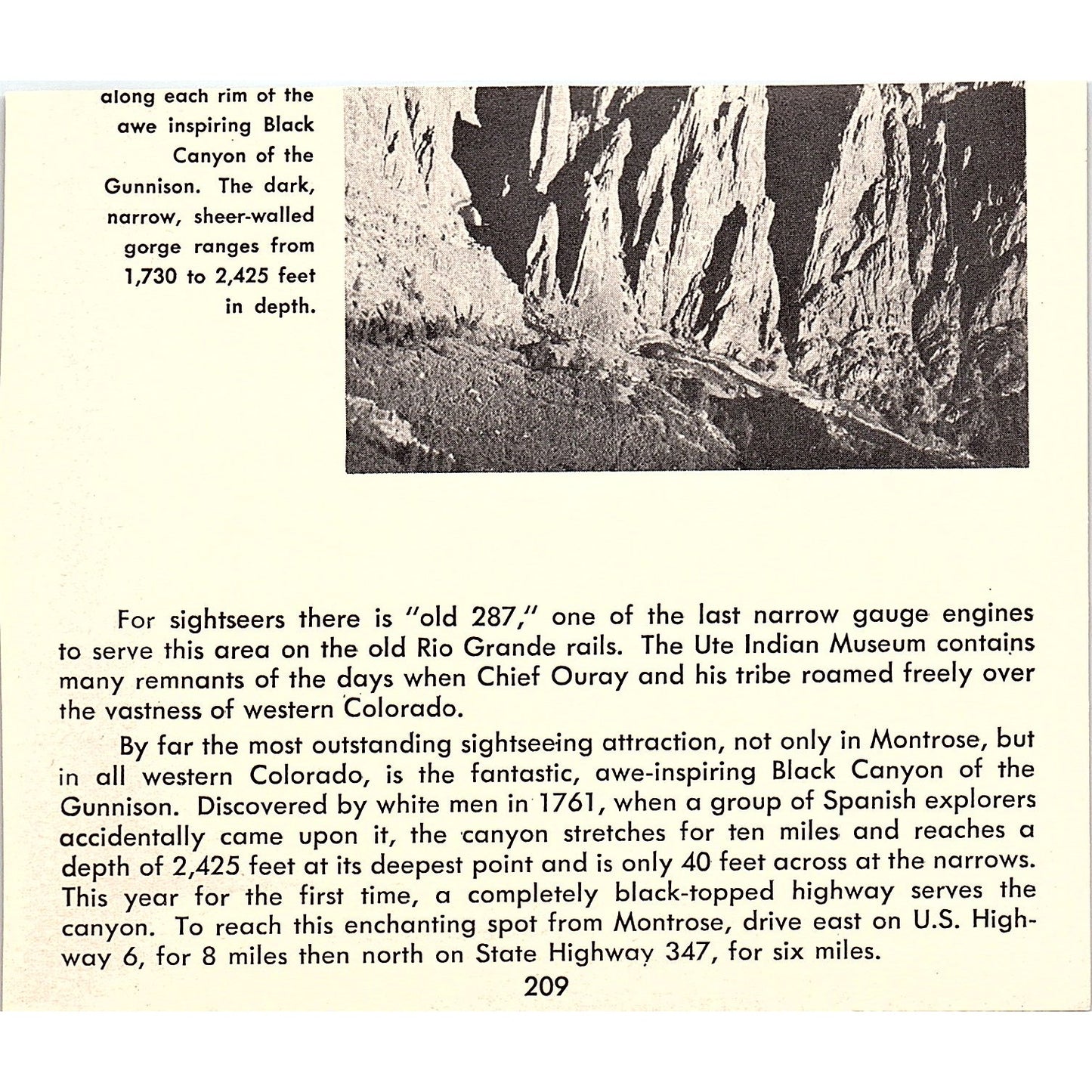 Lazy I G Motel Black Canyon Montrose CO 1958 Ad AG1-H6