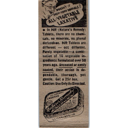 TUMS Indigestion Relief Vintage Matchbook Cover SD2-Y9
