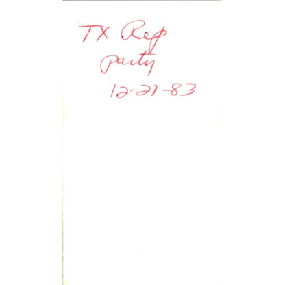 T.J. Massingill Realty Houston TX Vintage Business Card SD4-B5