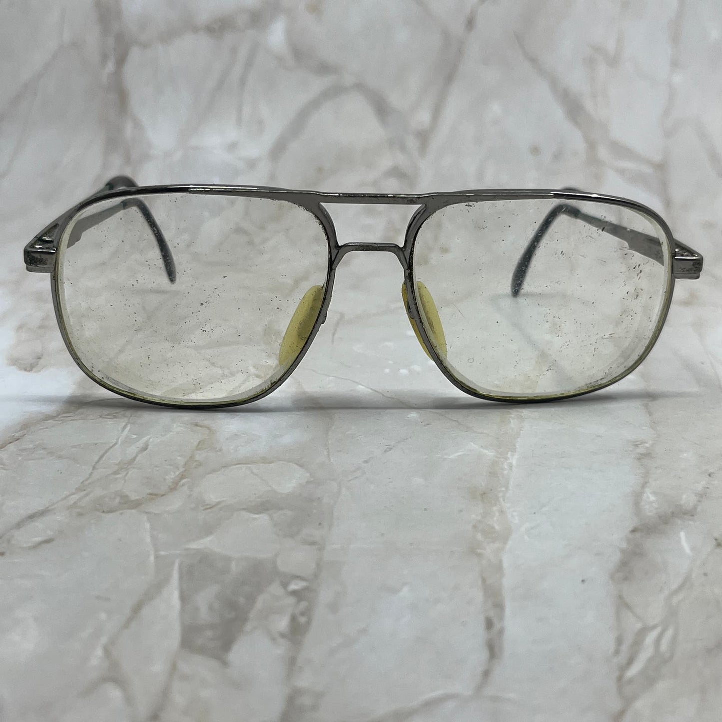 Retro Men’s Silver Tone Aviator Sunglasses Eyeglasses Frames TD7-G5-7