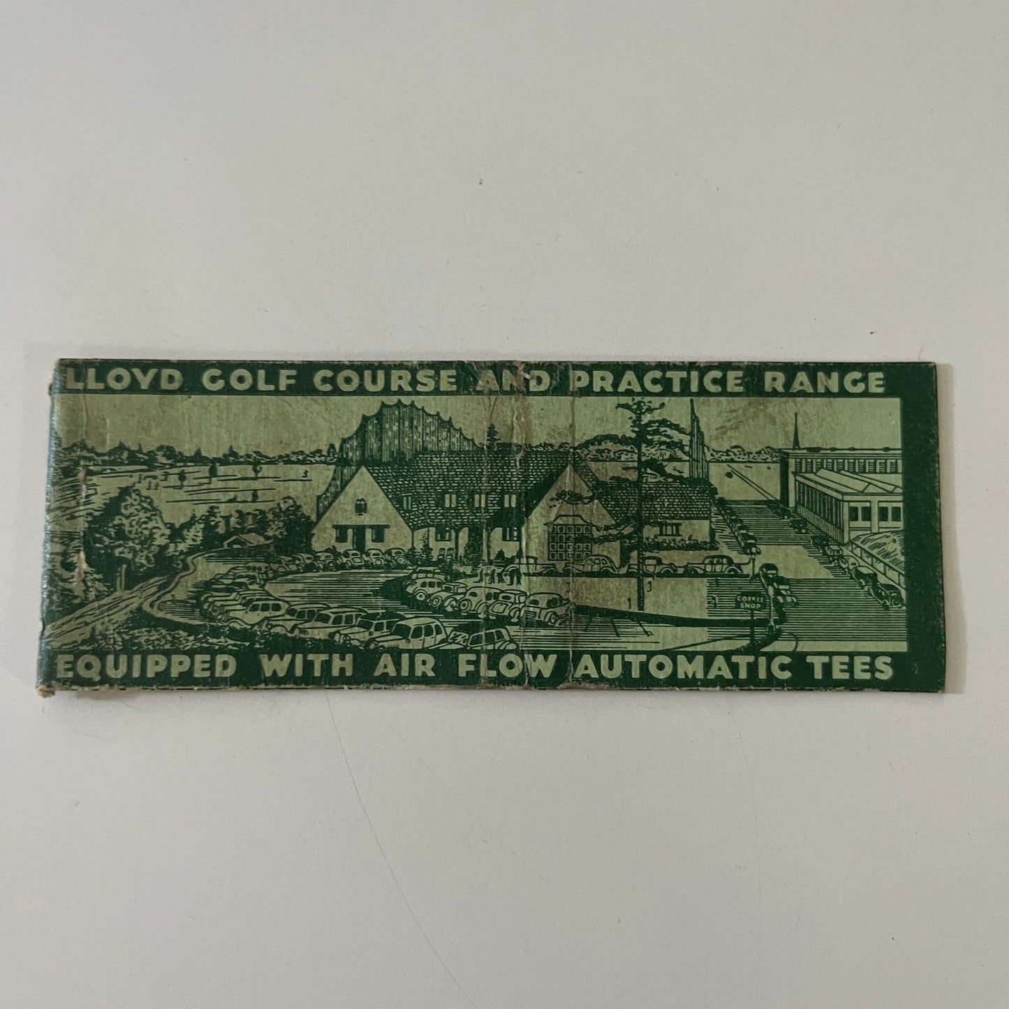 Lloyd Golf Course and Practice Tees Portland OR c1940 Matchbook Cover TE2-MKO-4