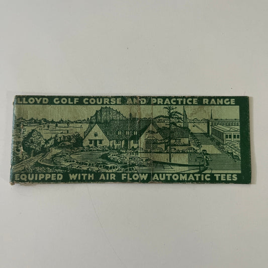 Lloyd Golf Course and Practice Tees Portland OR c1940 Matchbook Cover TE2-MKO-4
