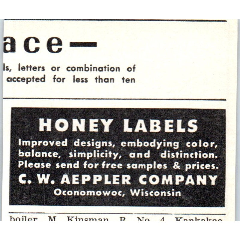 Italian Bees Magnolia Apiaries Hessmer LA 1961 Magazine Ad AK6-S12