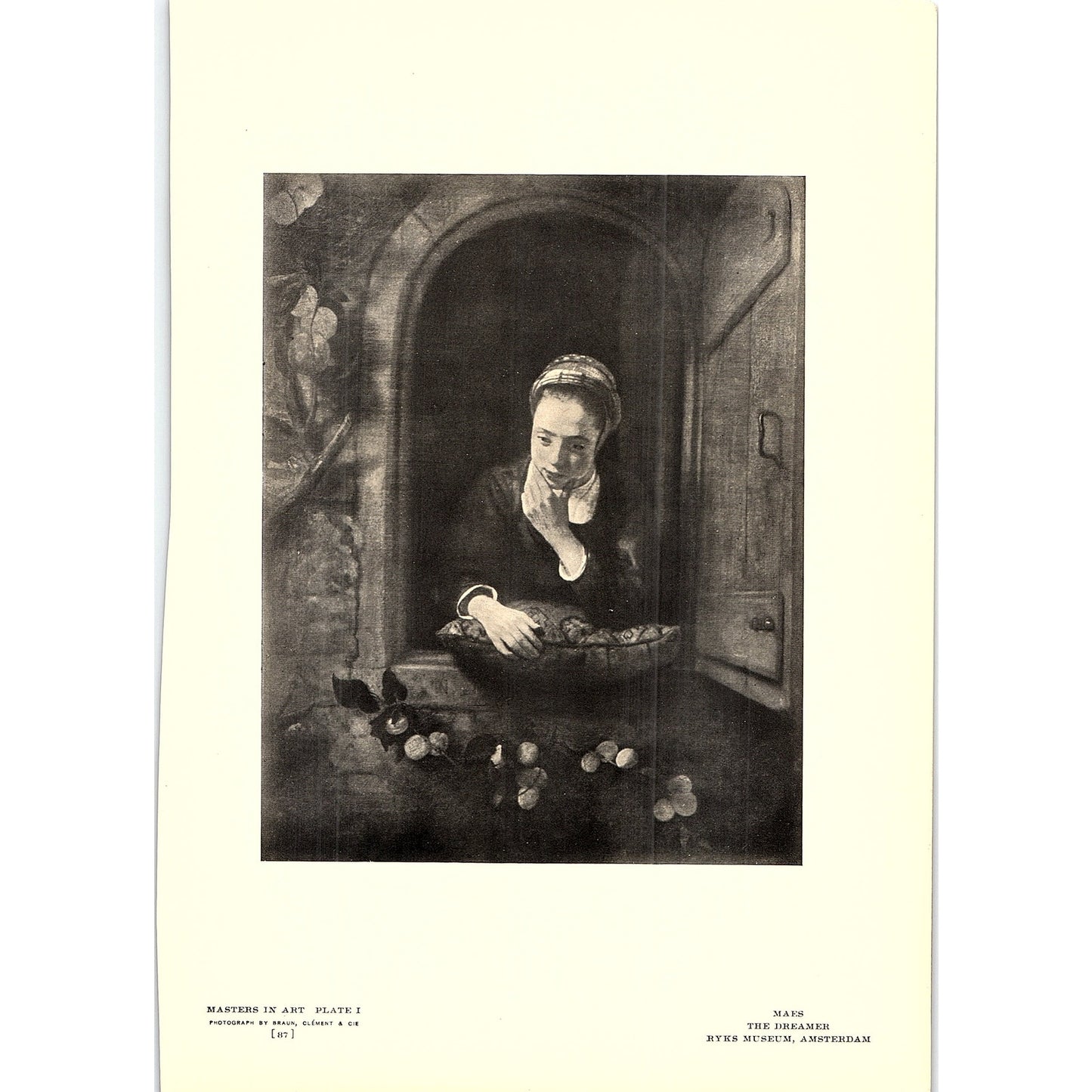 The Dreamer - Maes - 1908 Litho Art Print AF5-5