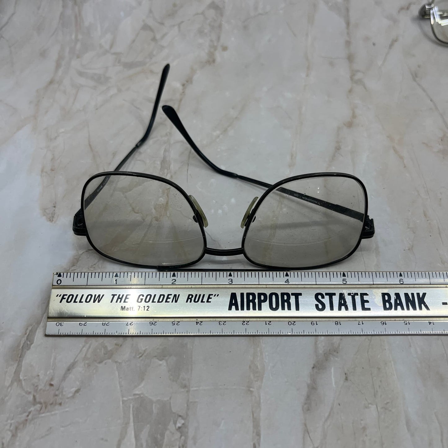 Retro Anthony Martin Trooper 05 Black Aviator Sunglasses Eyeglasses TD7-G4-2