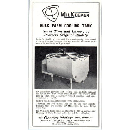 Klenzade Products Beloit WI, Milkeeper Creamery Package Mfg Co 1953 Ad AE9-DC2