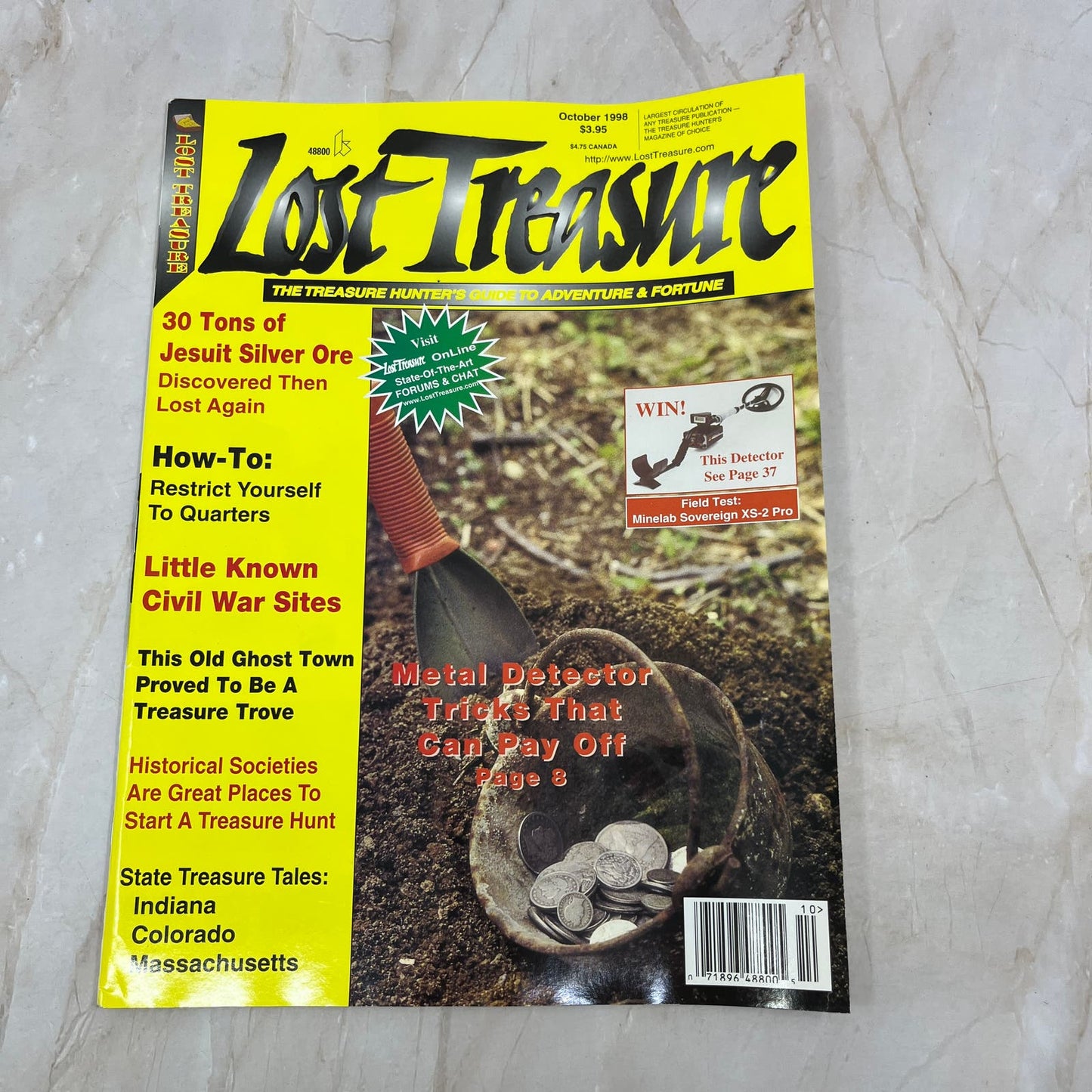 1998 Oct - Lost Treasure Magazine - Treasure Hunting Gold Prospecting M13