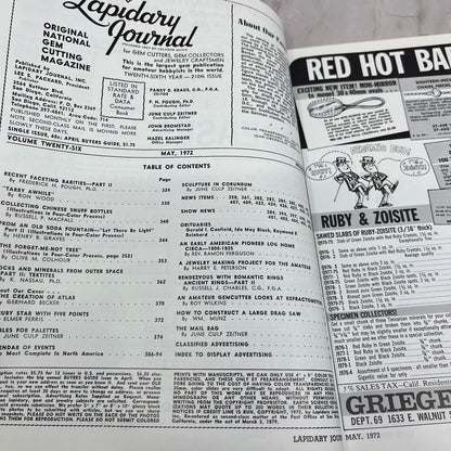 Atlas Idar-Oberstein Germany Gerhard Becker - Lapidary Journal - May 1972 M25