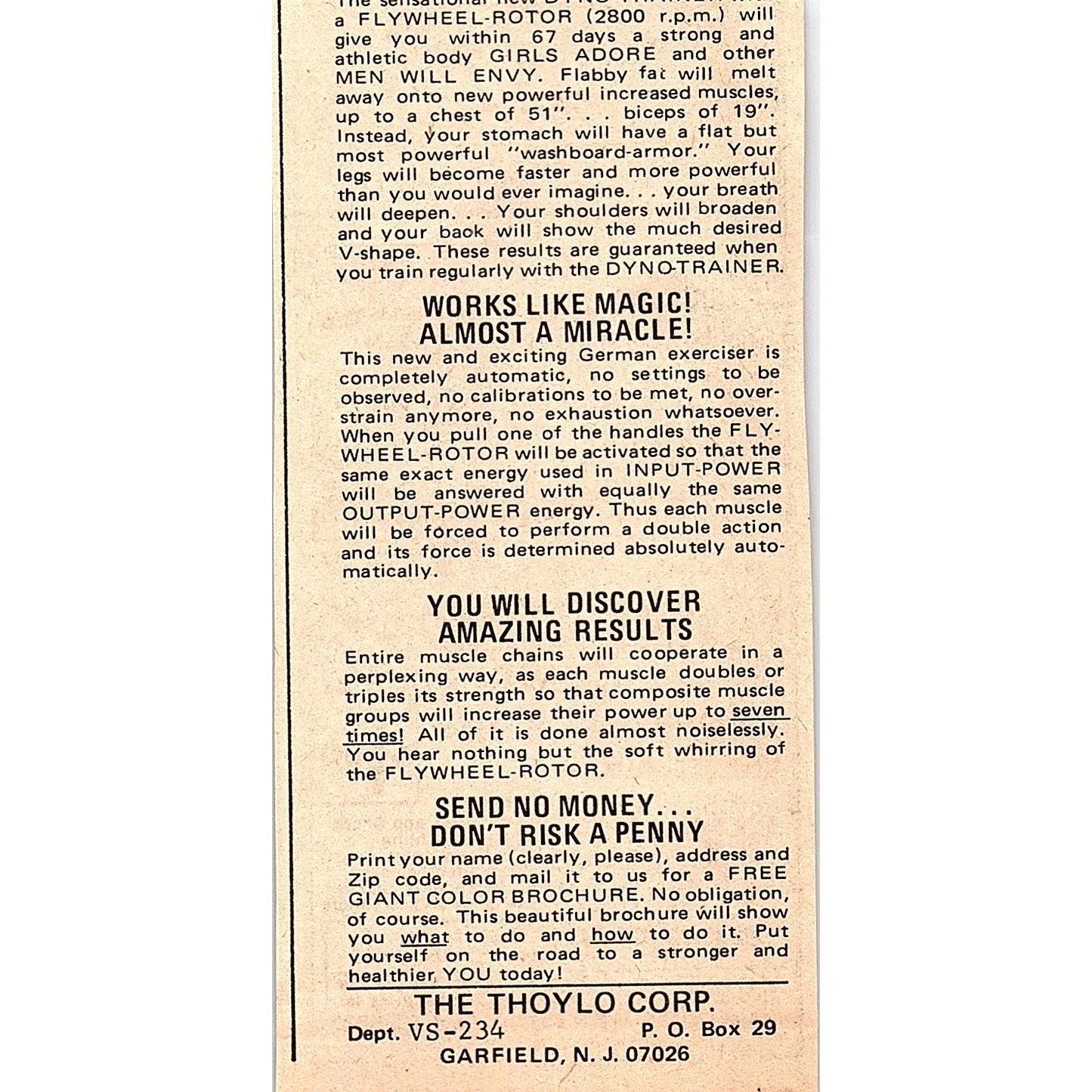 Regency Square Trim-Line Lycra Spandex Underwear Hollywood CA 1974 Ad AG1-M8