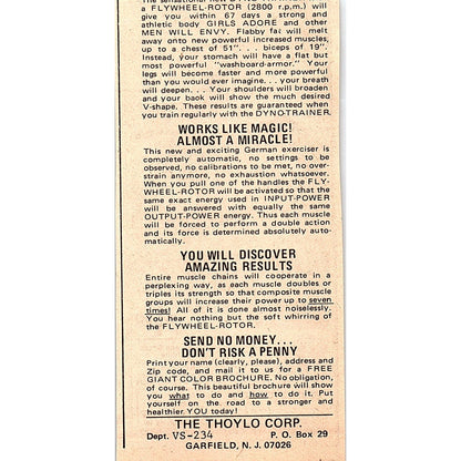 Regency Square Trim-Line Lycra Spandex Underwear Hollywood CA 1974 Ad AG1-M8