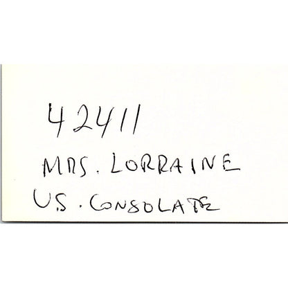 Madesta Llarena Moreno Cancun Vintage Business Card SC9-B5