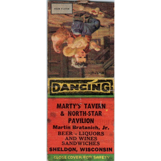 Marty's Tavern & North Star Pavillion Martin Bratanich Sheldon Matchbook SD4-Y16