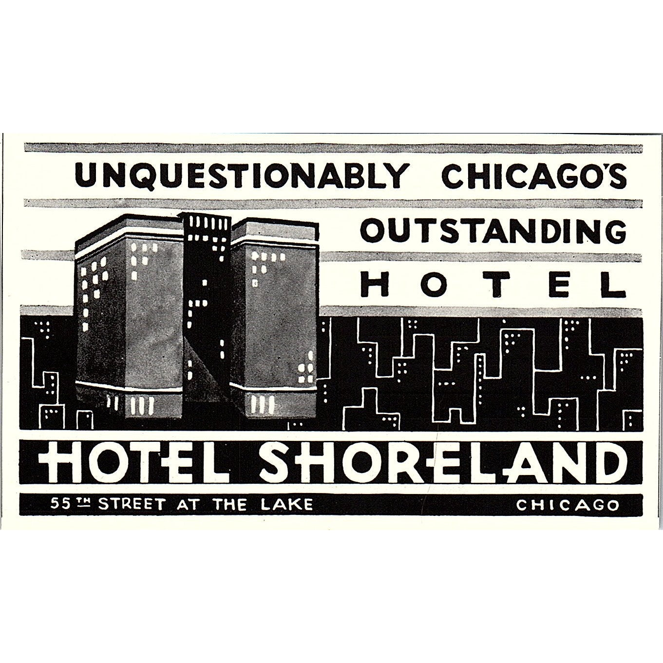 Hotel Shoreland 55th St At The Lake Chicago IL Ad 1935 AG3-2