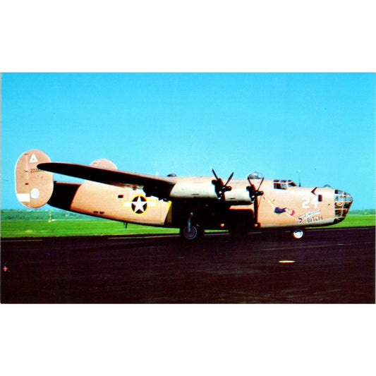 Consolidated B-24D Liberator Vintage Postcard PC1