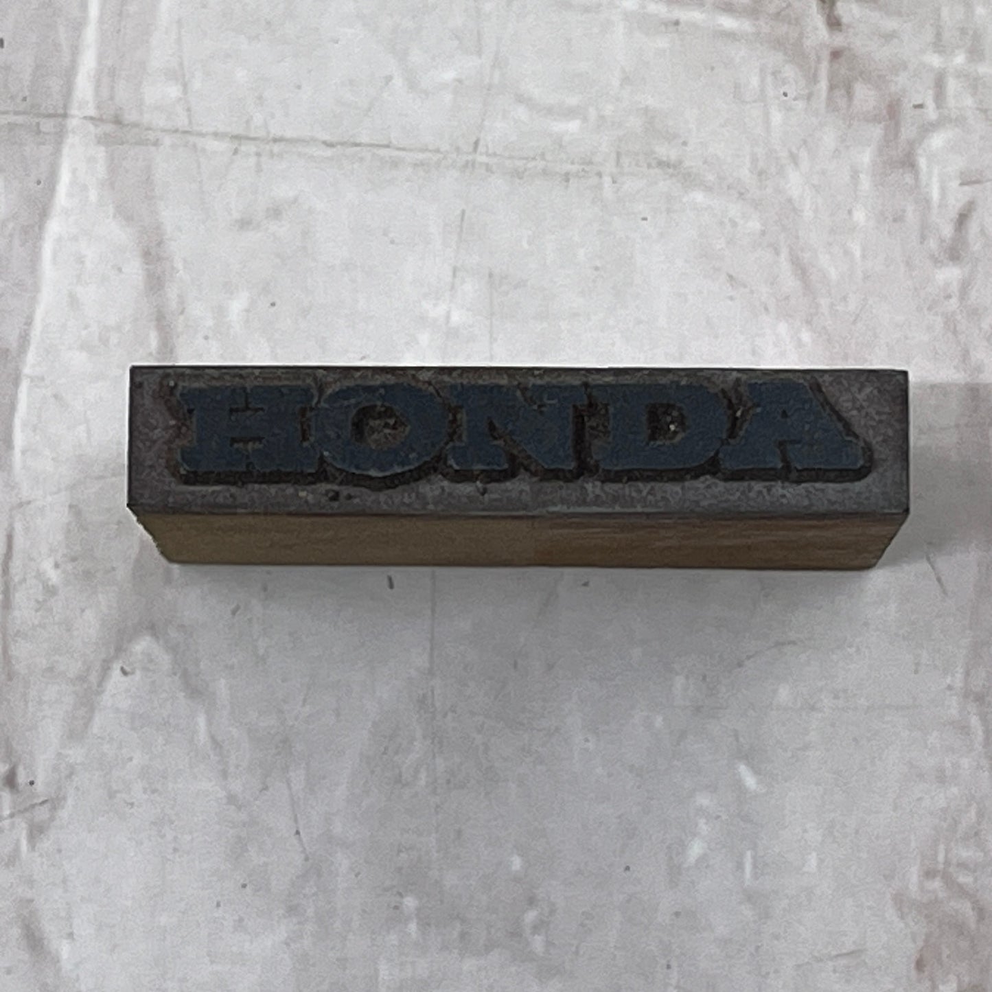 HONDA Vintage Letterpress Printers Block Plate SF5-S