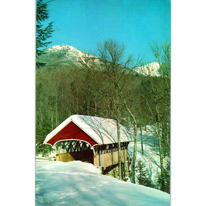 Flume Bridge Mt. Liberty Franconia Notch NH Covered Bridge Postcard PC6