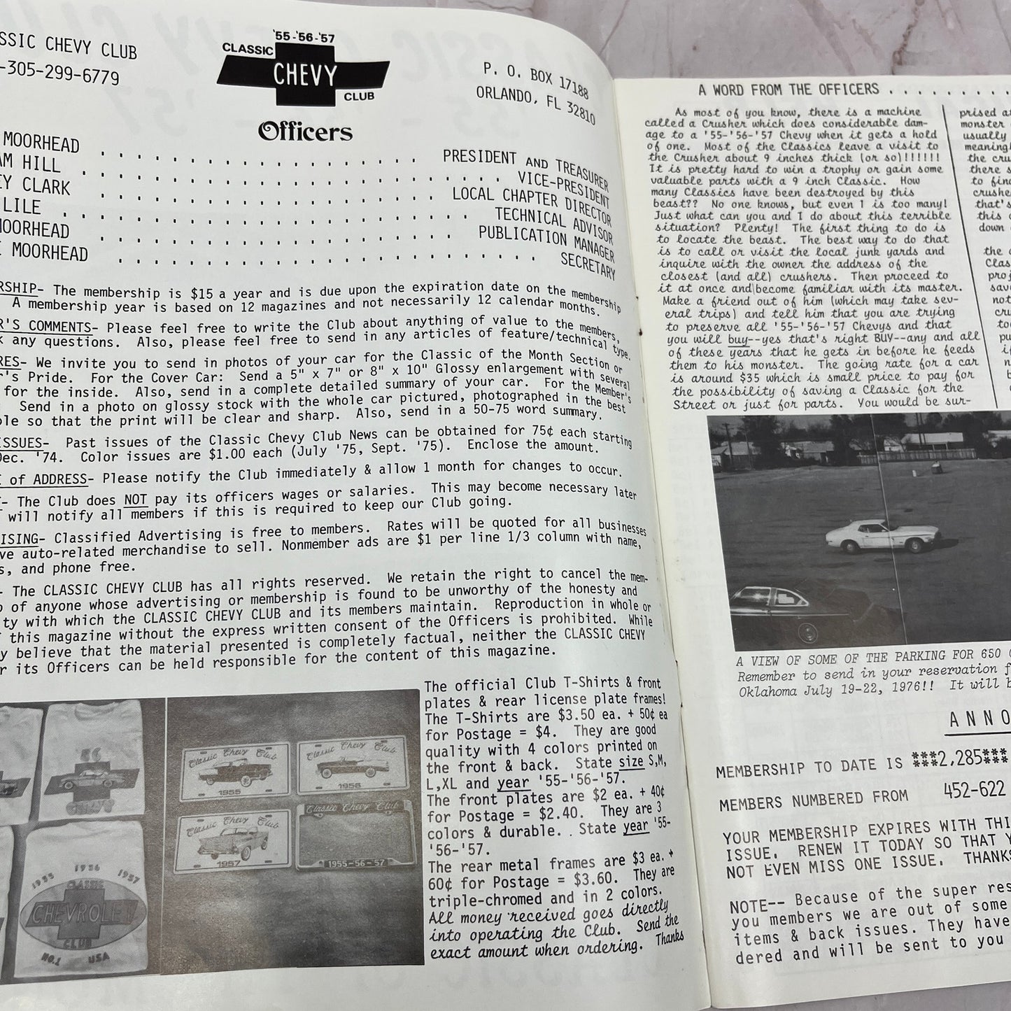 Tan Two Tone - '55, '56, '57 Classic Chevy World Magazine - Jan 1976 M29