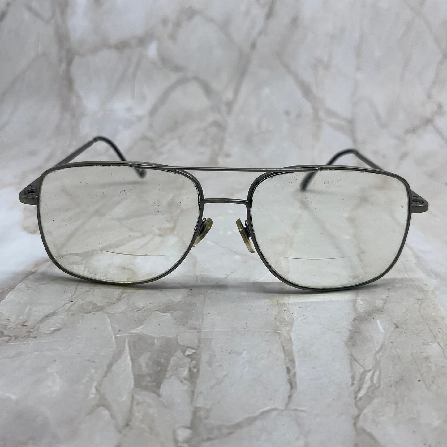 Retro Men’s Elan 9193 Pewter Aviator Sunglasses Eyeglasses Frames TD7-G6-2