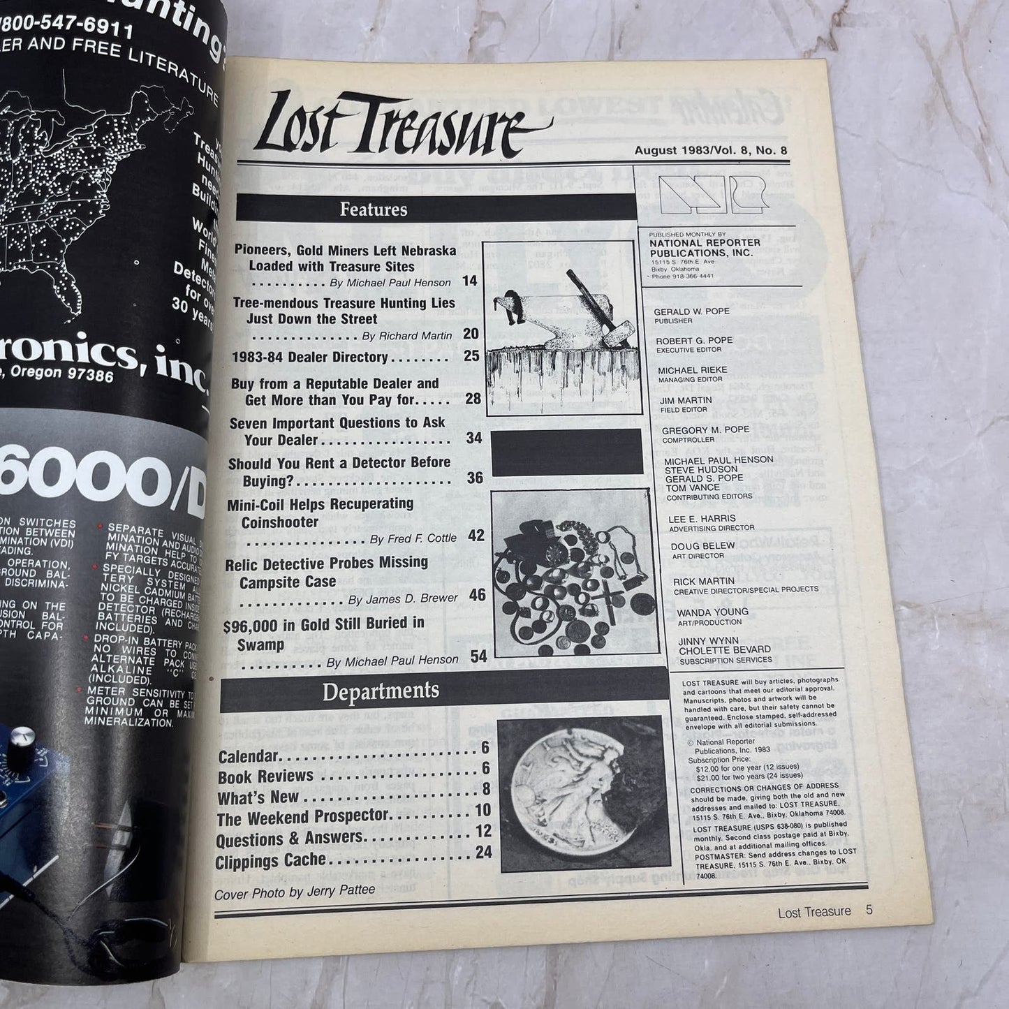 1983 Aug - Lost Treasure Magazine - Treasure Hunting Gold Prospecting M15