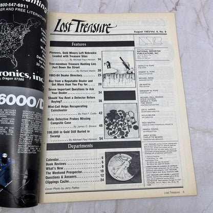 1983 Aug - Lost Treasure Magazine - Treasure Hunting Gold Prospecting M15