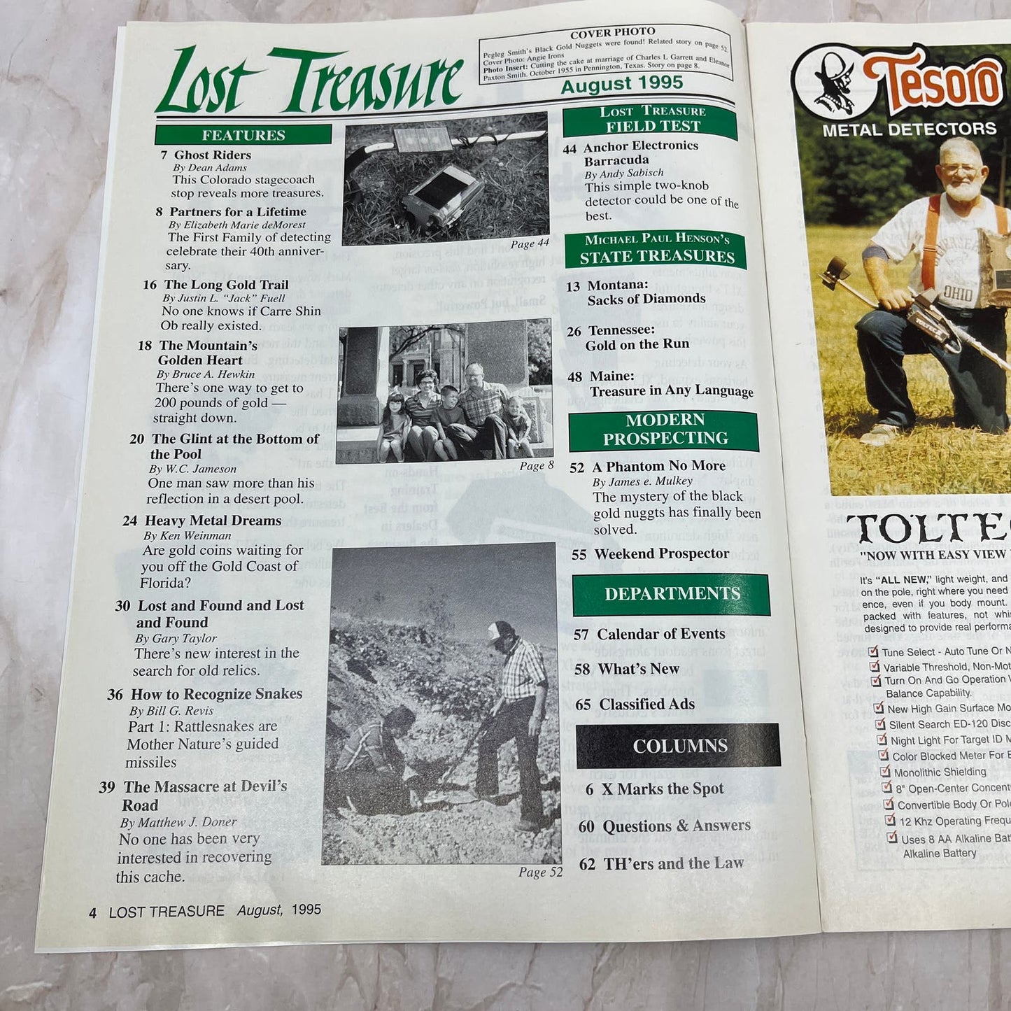 1995 Aug - Lost Treasure Magazine - Treasure Hunting Gold Prospecting M14