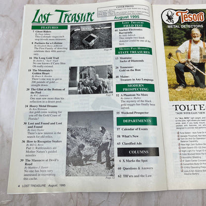 1995 Aug - Lost Treasure Magazine - Treasure Hunting Gold Prospecting M14