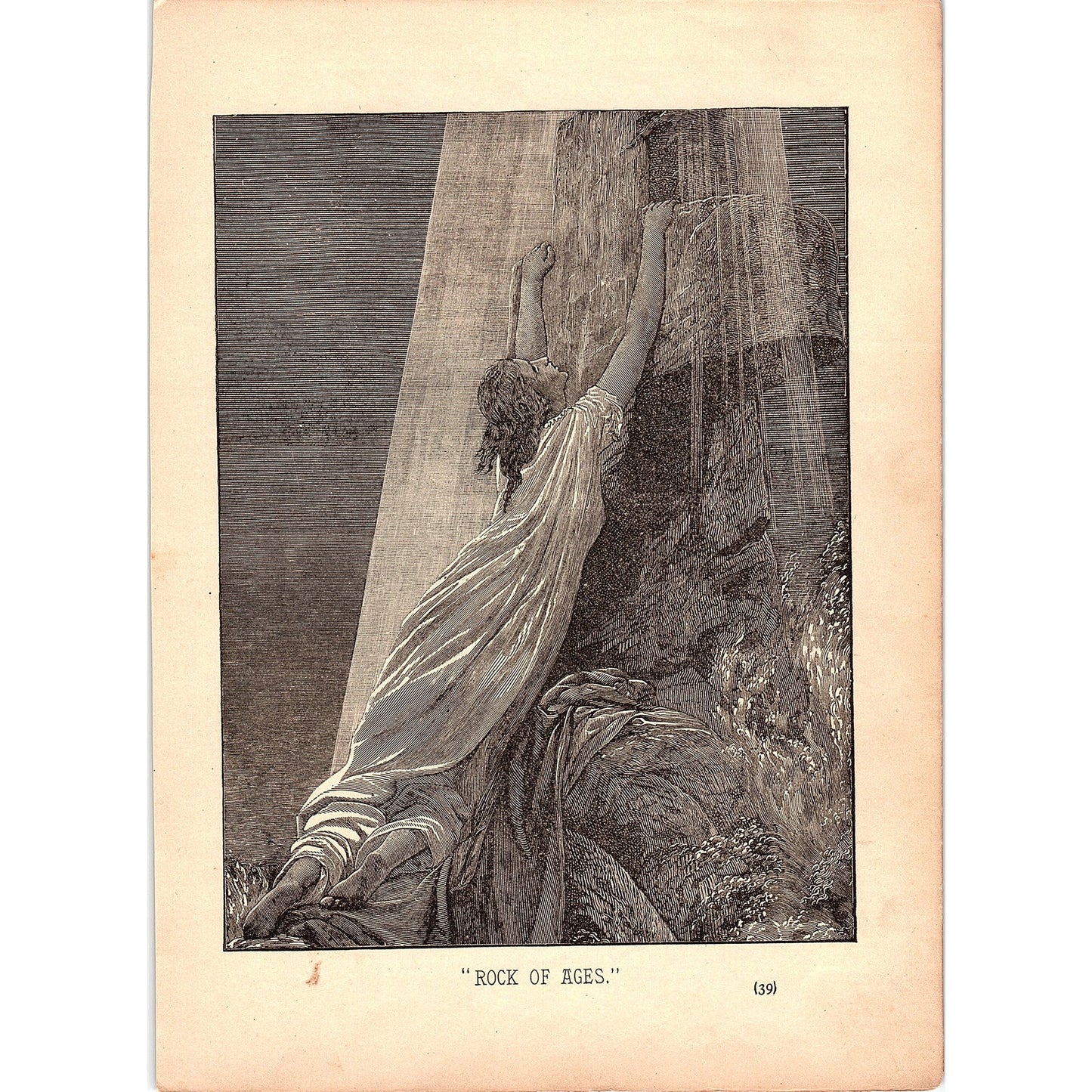 Rock of Ages 1884 Engraving TA5-CJ-1