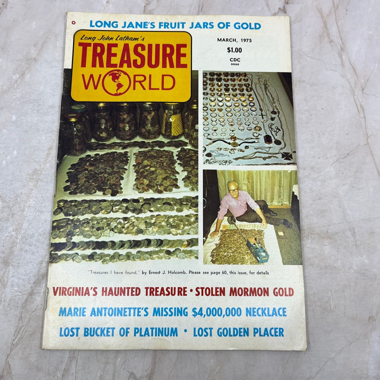 1975 March - Long John Latham's Treasure World Magazine - Treasure Hunting M13